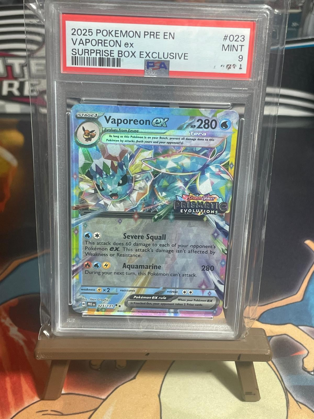 Vaporeon EX PSA 9